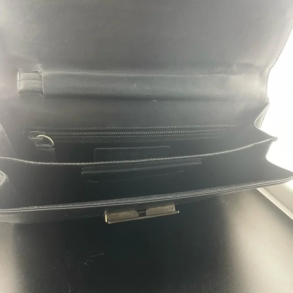 Salvatore Ferragamo Black Leather Wristlet - Picture 10 of 13